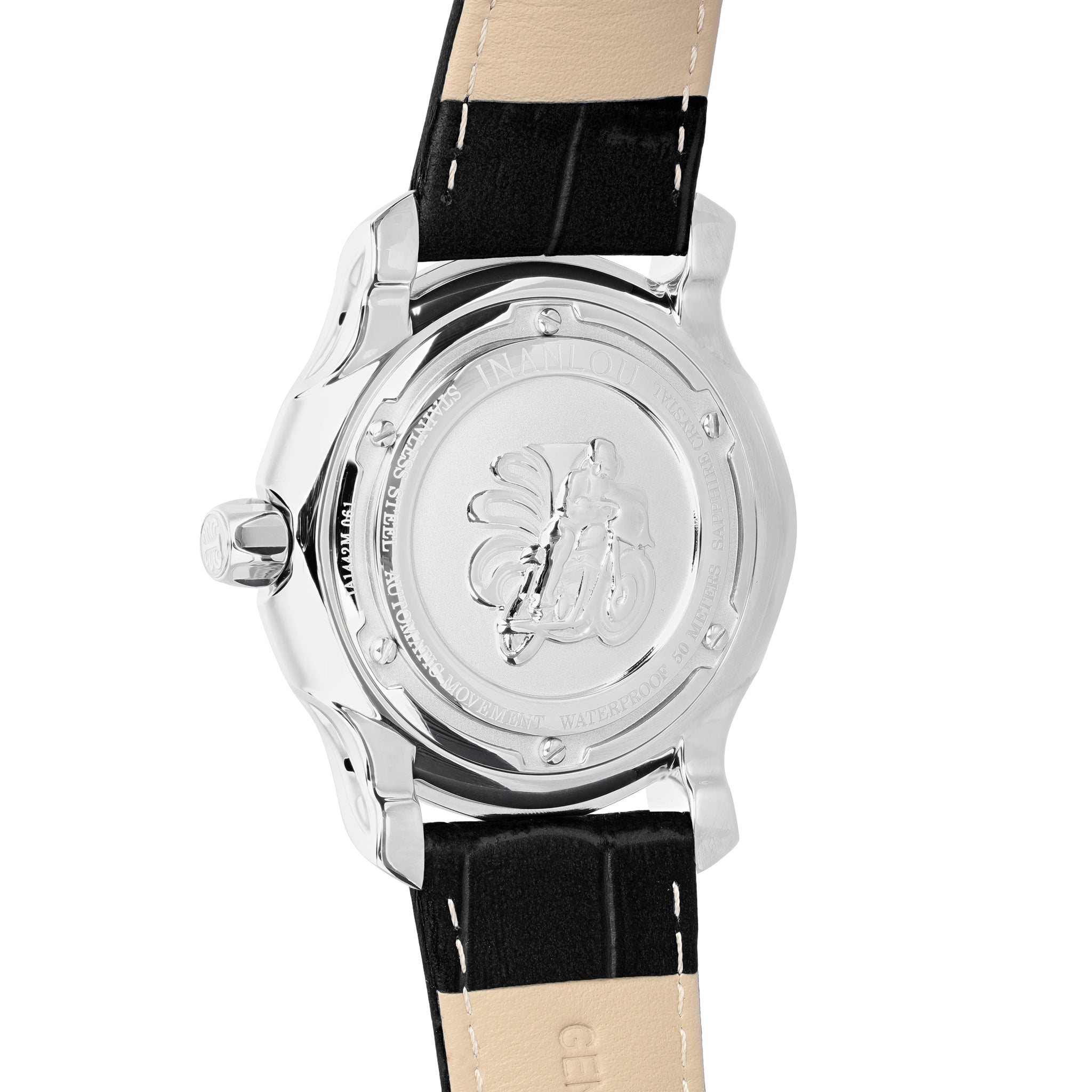 AI144 SPORT - BLACK DIAL / BLACK LEATHER STRAP