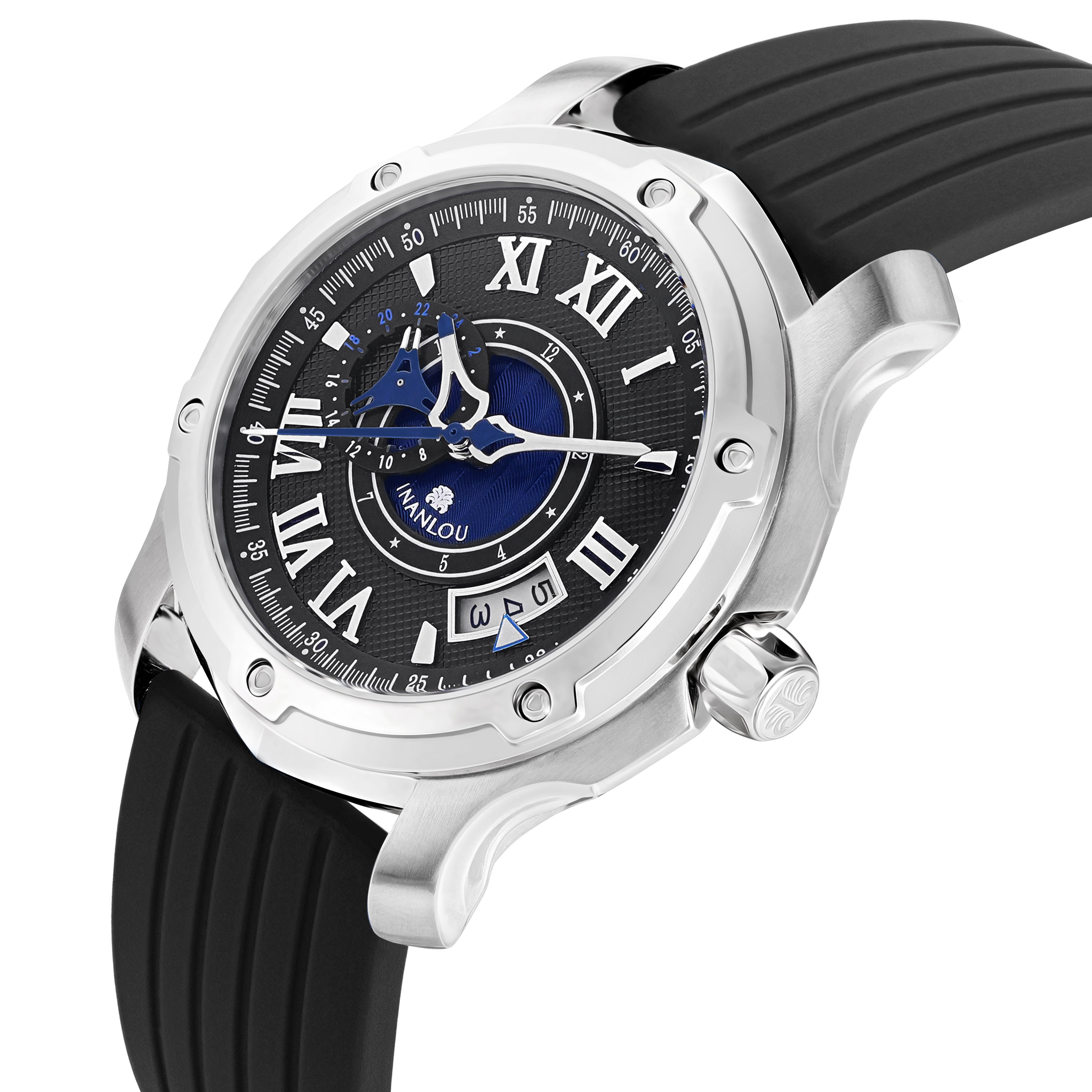 AI144 SPORT - BLACK DIAL / BLACK RUBBER BAND