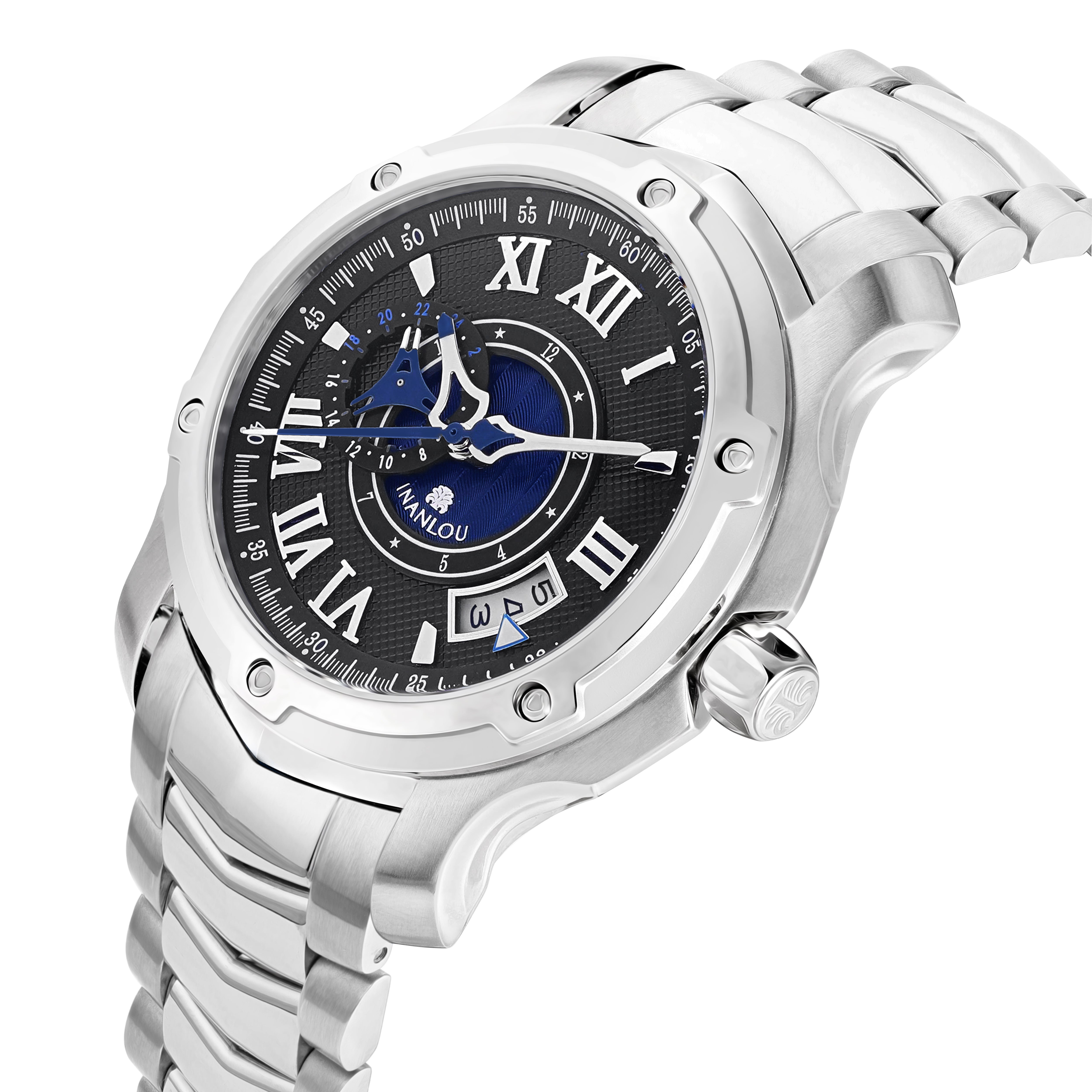 AI144 SPORT - BLACK DIAL / STAINLESS STEEL STRAP