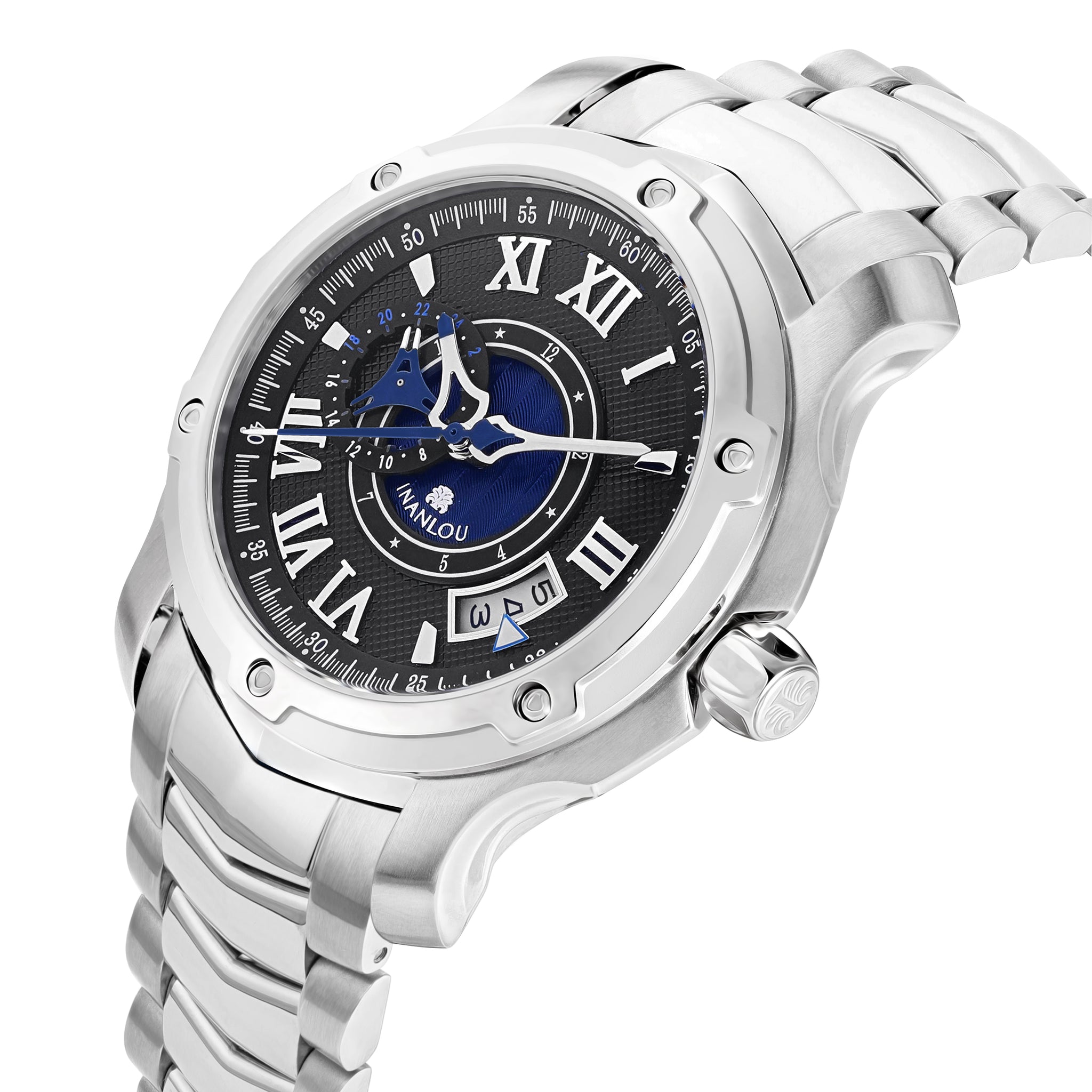 AI144 SPORT - BLACK DIAL / STAINLESS STEEL STRAP